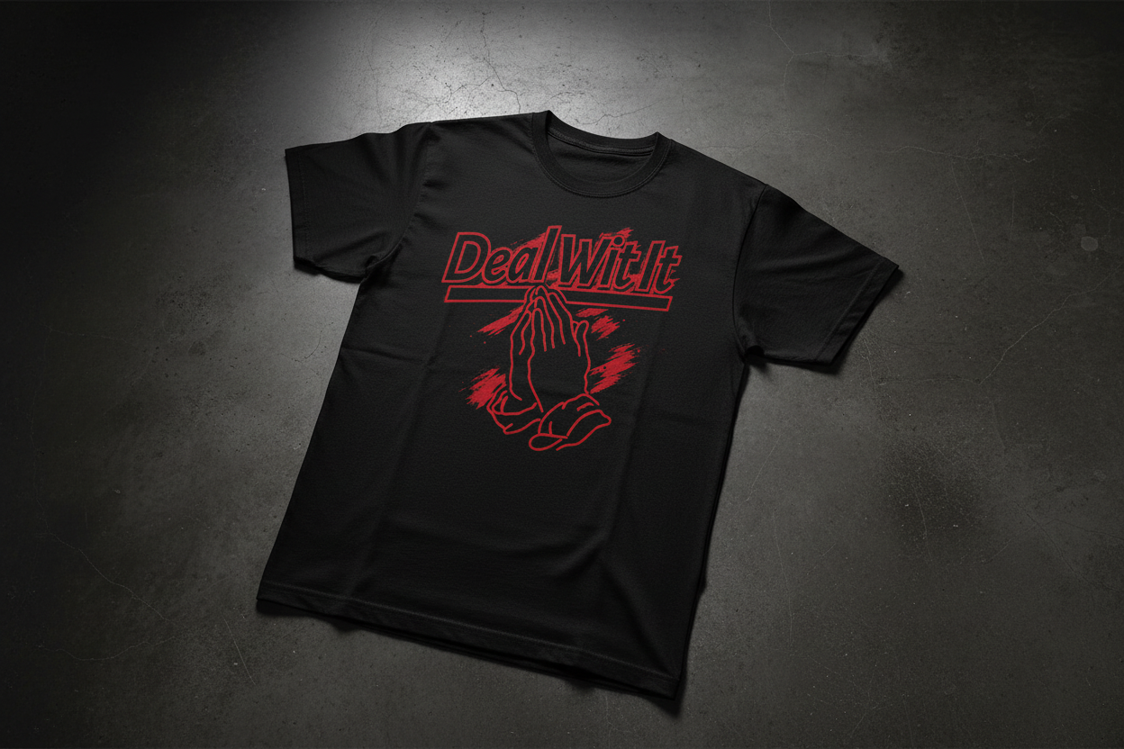 Deal Wit It (Red - Black Tee)